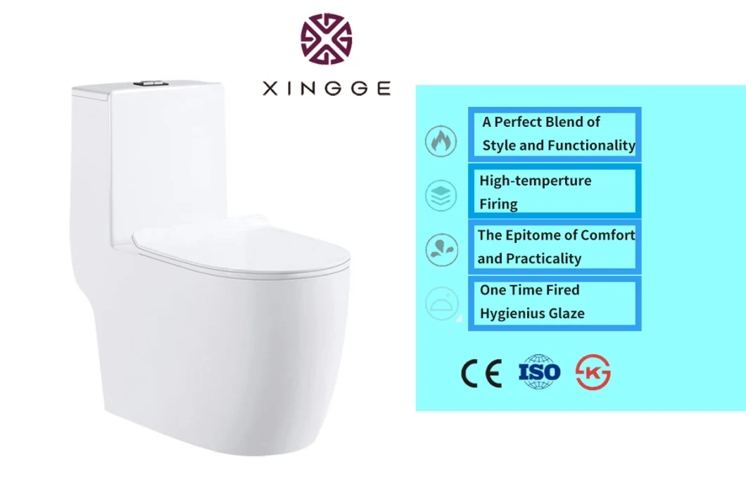 Inodoros Rimfree Toilet Sanitary Ware White Ceramic One Piece Toilet