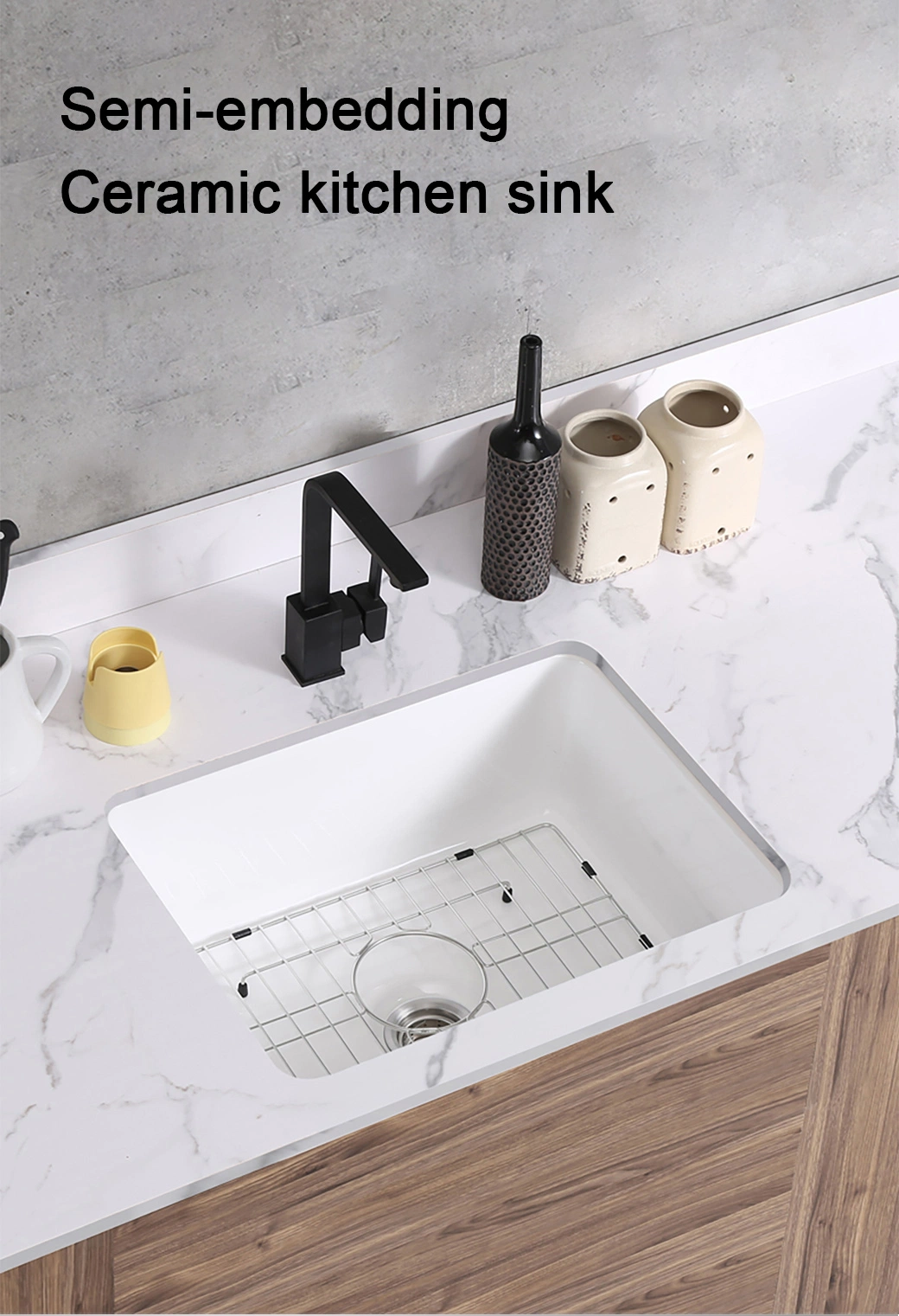 New Arrival Apron Front Double Bowl Ceramic White Porcelain Kitchen Sink Bathroom Basin
