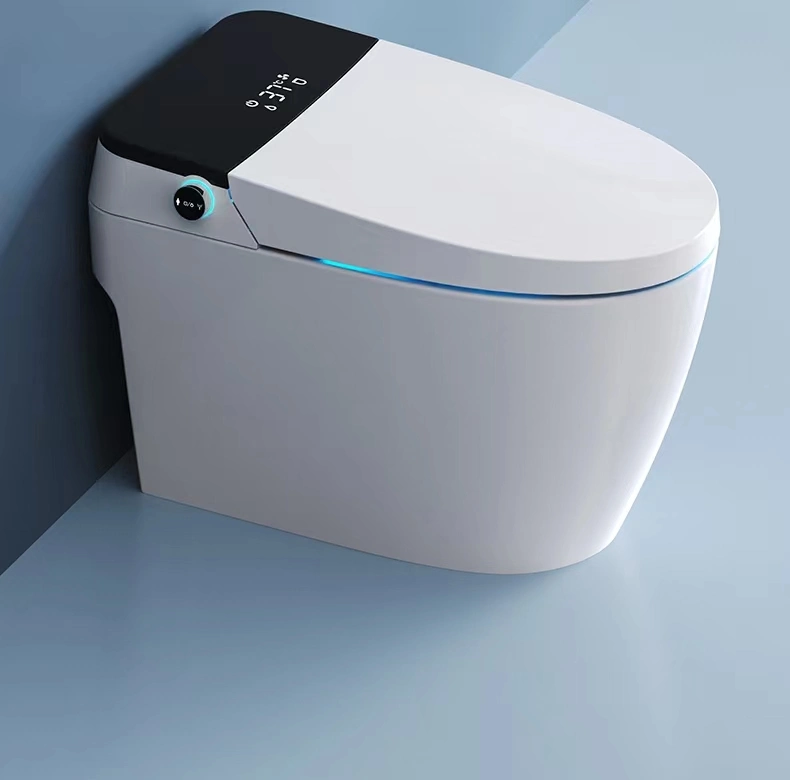Smart Toilet Full Automatic Self Clean Adjustable Warm Air Drying Liquid Crystal Display Water Closet Toilet with Remote Control Deodorization Smart Toilet