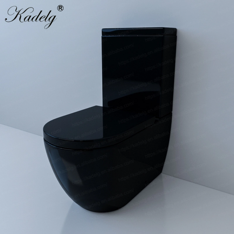Sanitary Ware Wc Commode Black Glazed Eroupean Style Toilet Bathroom Accessories Furniture