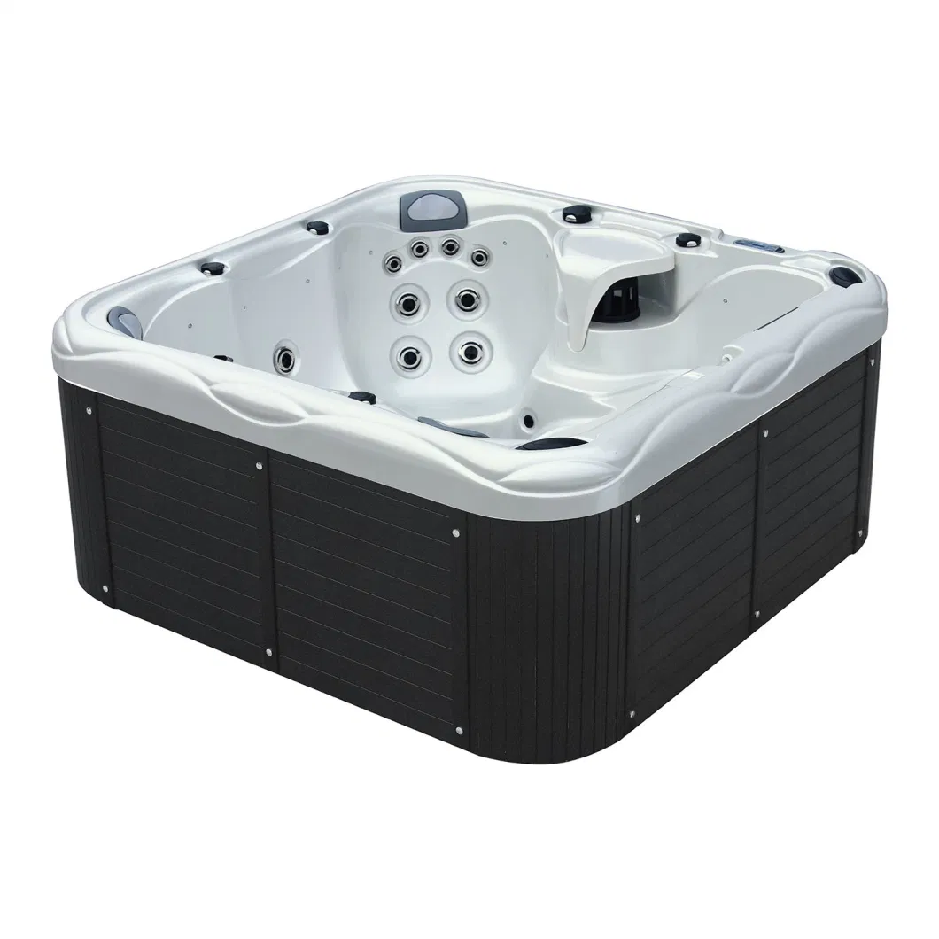 2021 New Waterfall Acrylic Massage Bathtub Whrlpool Jacuzzi SPA Hot Tub with LED Light Chinese Hot Tub Extra Large for Family Bath Relax