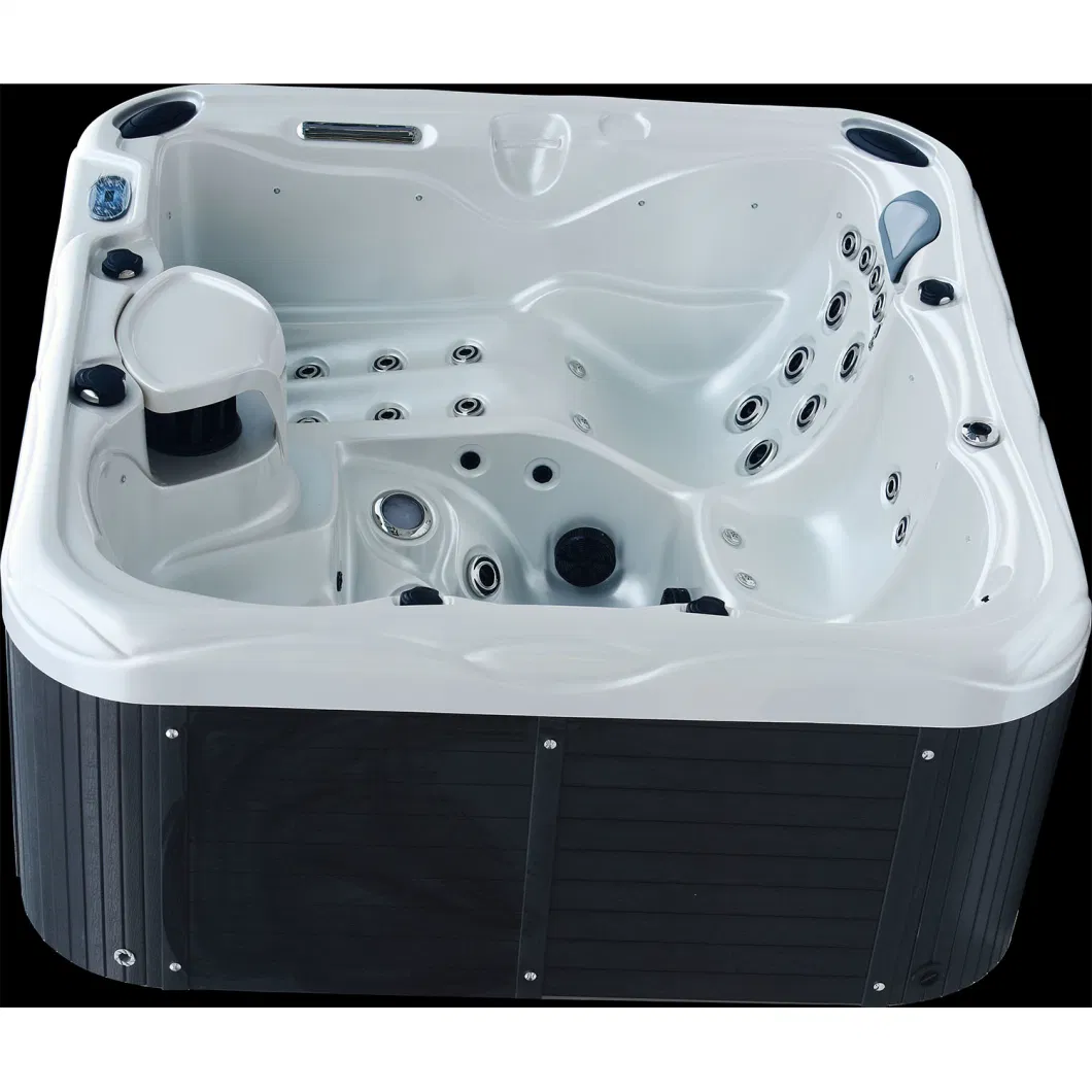 2021 New Waterfall Acrylic Massage Bathtub Whrlpool Jacuzzi SPA Hot Tub with LED Light Chinese Hot Tub Extra Large for Family Bath Relax