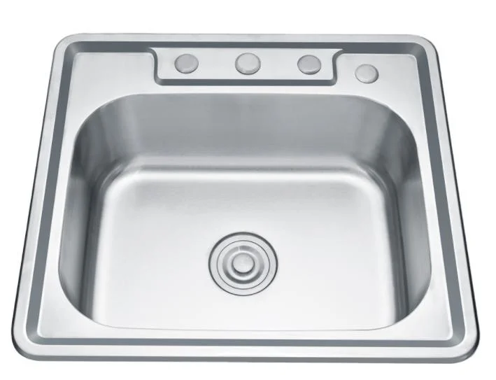 Popular Stainless Steel Customized Commercial Hotel Restaurant Kitchen Sink Single Bowl Quartz Sink