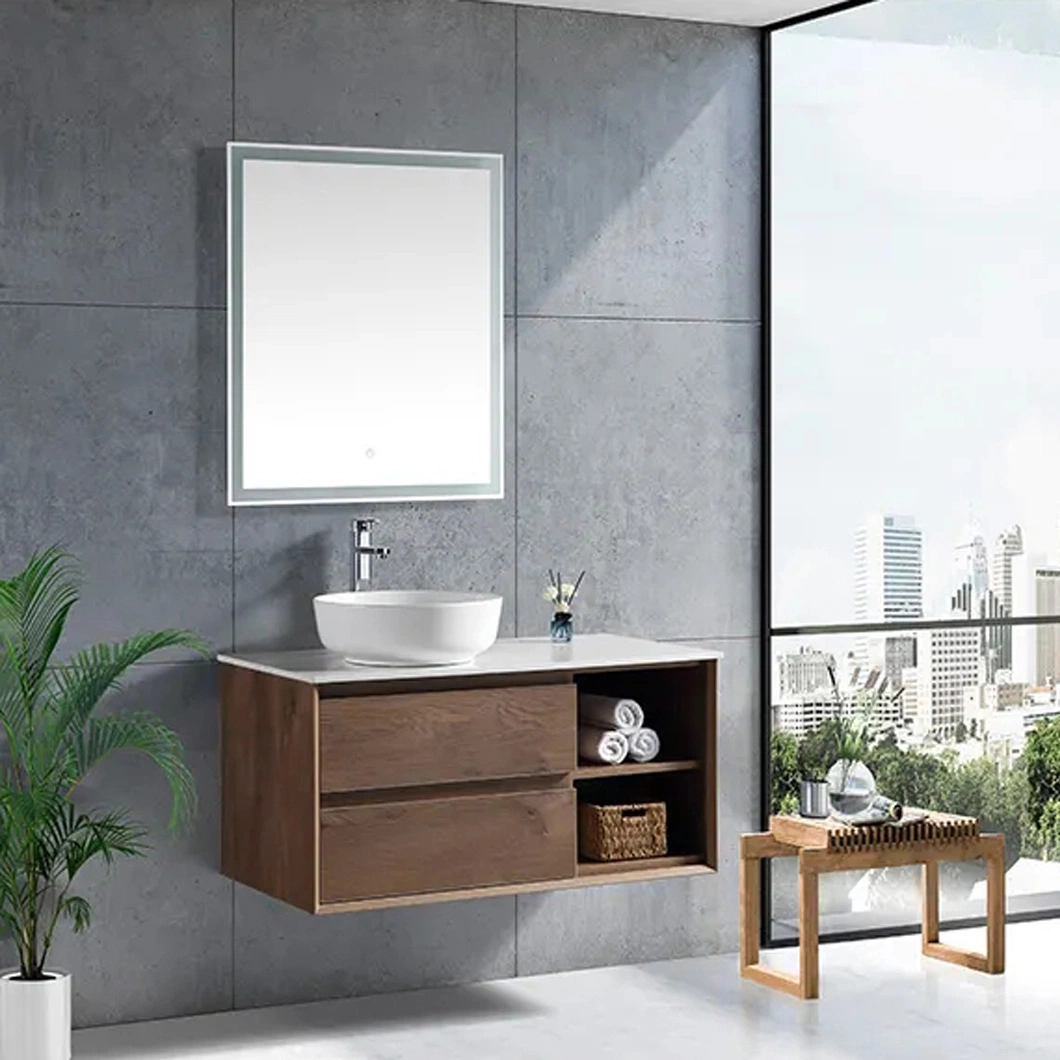 Stainless Steel Bathroom Vanities Cabinet Bathroom Wash Basin Cabinets with Mirror