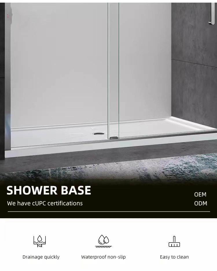1000X800mm Popular Stone Resin Shower Tray Portable Shower Tray