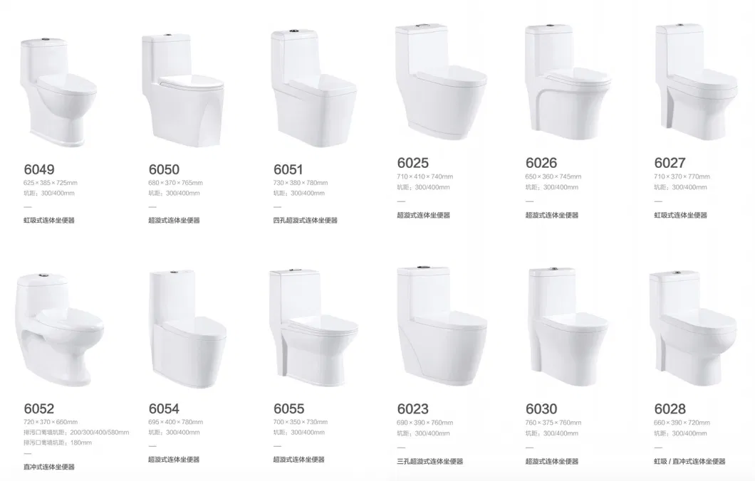 Bathroom Wc Sanitary Building Material High Quality European Rimless Flushing Soft Seat Cover Floor Mounted Toilet