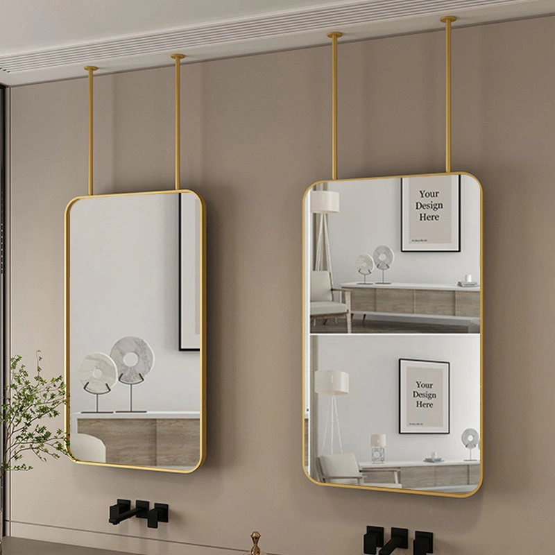 Suspended Hanging Mirror Rectangular Hanging Rod Smart Bathroom Mirror