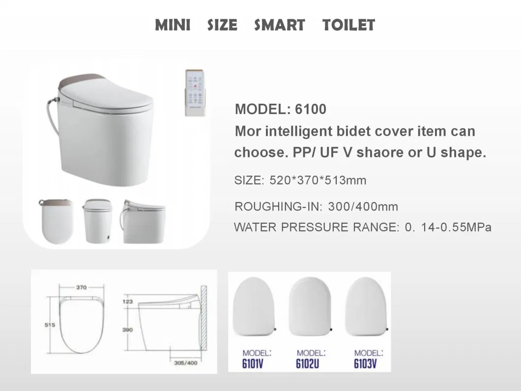 Remote Control Heated Smart Toilet Seat
