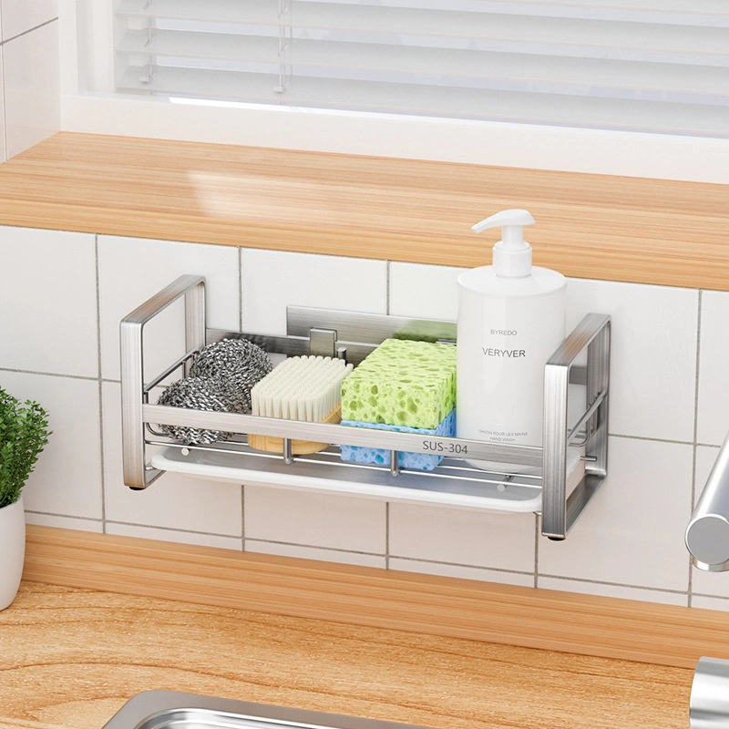 New Design Kitchen Sink Sponge Organizer Sponge Holder and Soap Dispenser