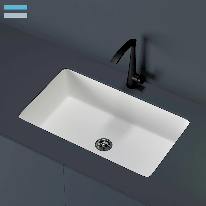 Hot Selling Composite Acrylic Solid Surface Kitchen Sink for Home