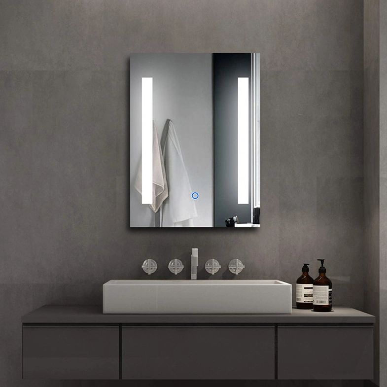 Wholesale Luxury Home Decorative Smart Mirror Wash Basin Cabinet LED Bathroom Backlit Wall Glass Vanity Mirror