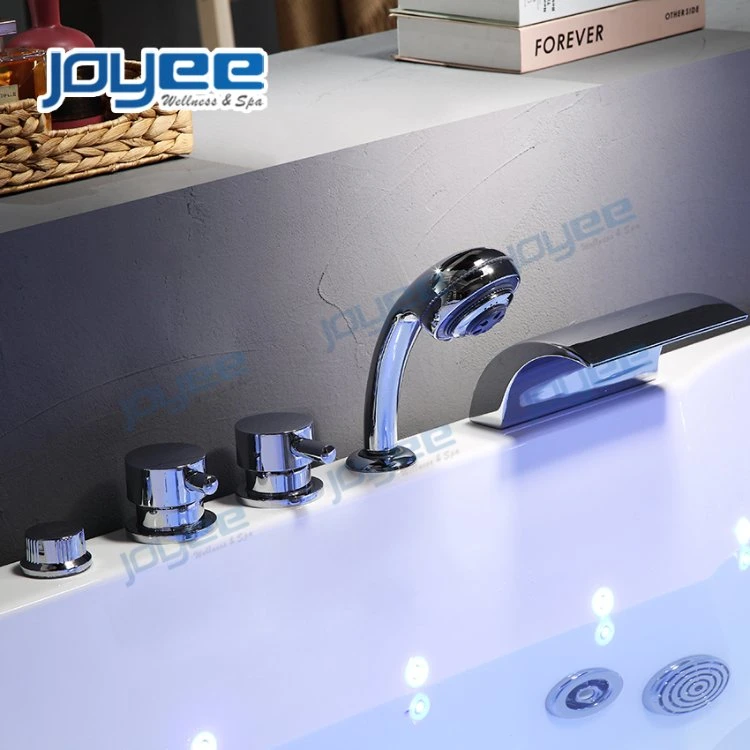 Walk-in Jakuzzi Bathtub with Shower Screen/ Hand Shower Brass Faucet