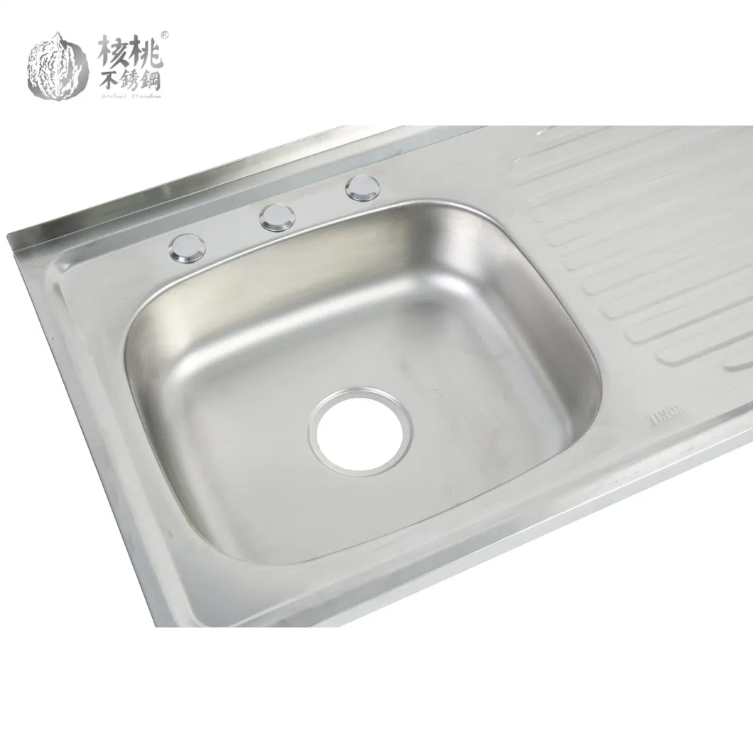 Walnut Wls8050-B Kitchen Sink SUS304/201 Stainless Steel Factory Wholesale Polished OEM/ODM Customized New Design Wash Basin