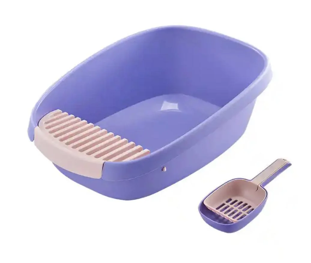 Cats Clean up Products Large Space Cat Toilet Box Plastic Litter Box