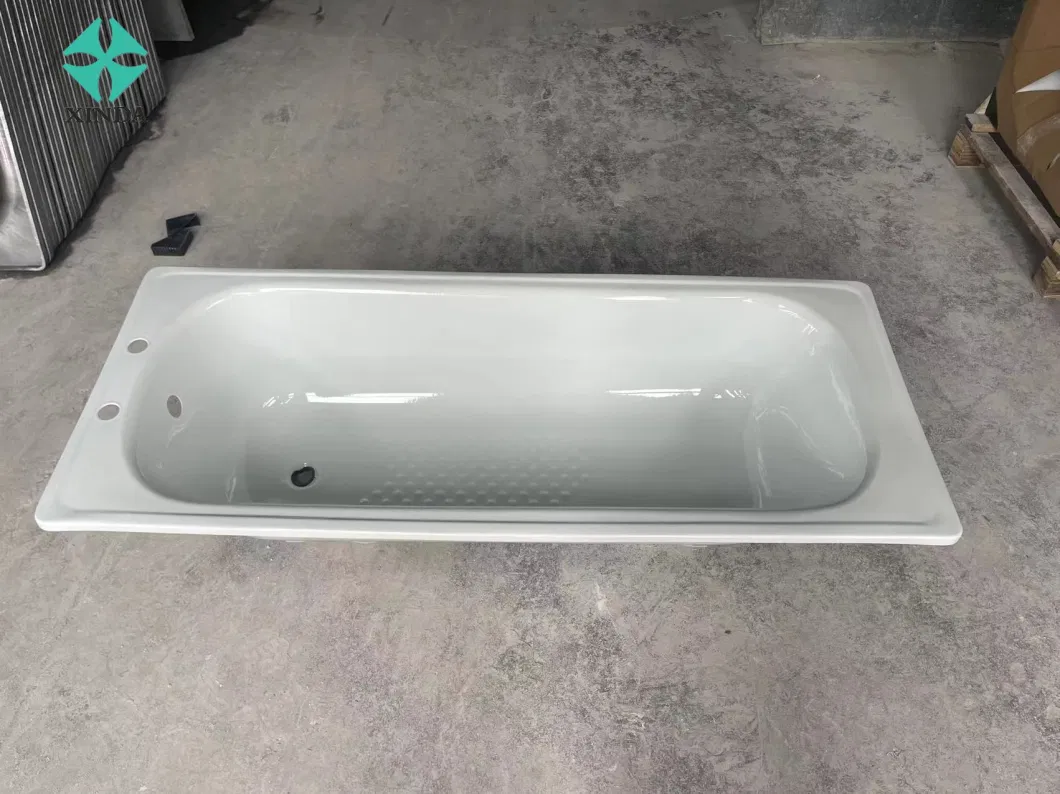 Steel Enamel Shower Bathtub with Tap Hole Nigeria Bath