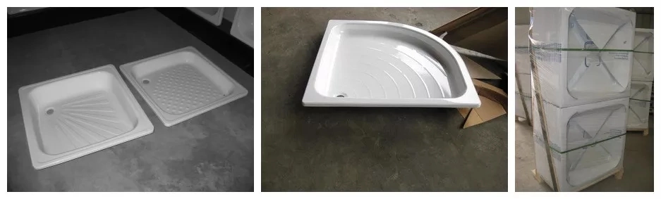 Marble Resin Modern Shower Tray Steel Plate Enamel Shower Tray