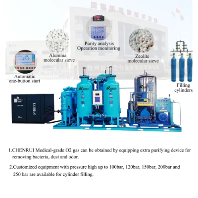 Chenrui Air Separation Plant Medical O2 Oxigen Gas Psa Oxygen Generator Equipment