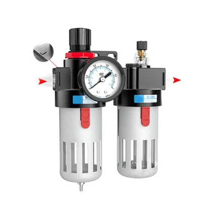 Bfc2000pneumatic Water Oil Control Valve Regulator and Pressure Gauges