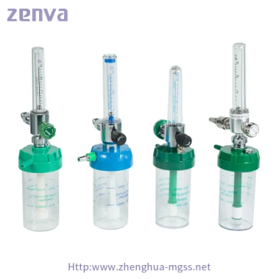2021 High Quality Medical Oxygen Flowmeter with Humidifier Bottle
