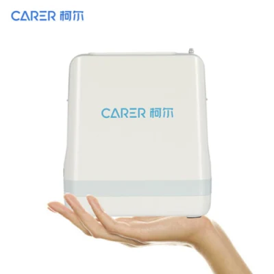 Carer Outdoor Use Large Flow 96% Mini Oxygen-Concentrator Generator with Battery Small Portable Pulse Oxygen Concentrator