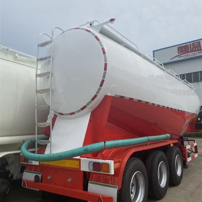 3 Axle Dry Bulk Cement Powder Tank Semi Trailer Cement Bulk Carrier for Sale