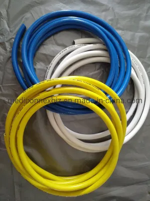 1/4&quot; 5/16&quot; Blue Color Medical Hose for Oxygen, Air, Helium, Nitrogen Oxide