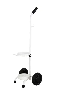 Atct Portable Folding Aluminum Alloy Hospital Trolley for Oxygen Cylinder