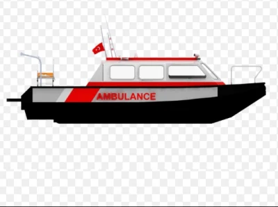 26FT 8m Aluminum Water Hospital Ambulance Boat for Sale