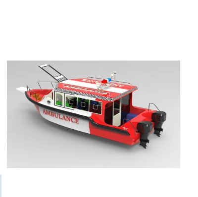 26FT 8m Aluminum Water Hospital Ambulance Boat for Sale