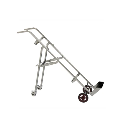 Hospital Equipments Nursing Mobile Stainless Steel Push Medical Oxygen Bottle Cart Gas Cylinders Trolley