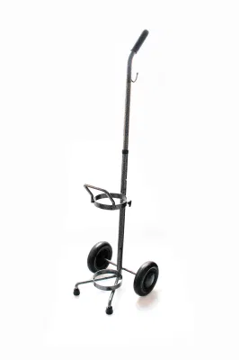 Atct Portable Folding Aluminum Alloy Hospital Trolley for Oxygen Cylinder