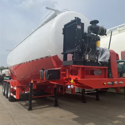 3 Axle Dry Bulk Cement Powder Tank Semi Trailer Cement Bulk Carrier for Sale