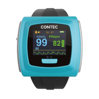 Contec Cms50f CE/FDA Telemedicine Touch Screen SpO2 Monitor Wrist Pulse Oximeter
