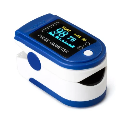 Finger Oximeter Digital Fingertip Pulse Oximeter Blood Oxygen Saturation Meter Finger SpO2 Pr Heart Rate Monitor Health Care