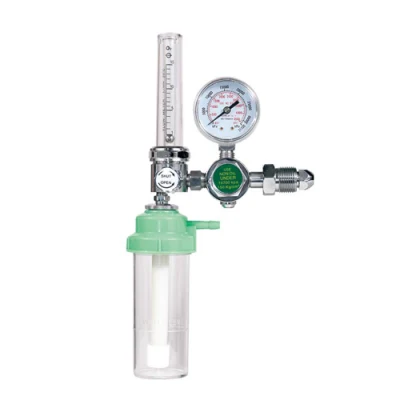 Bull Nose Oxygen Cylinder Pressure Regulator with Flow Meter