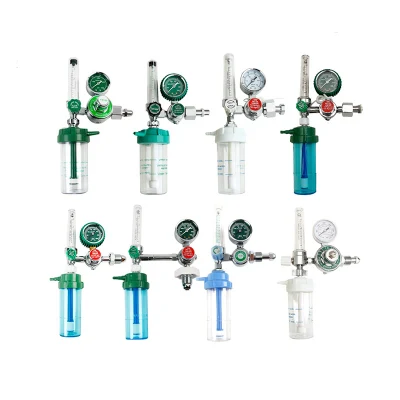 Medical Oxygen Regulator with Humidifier Bottle Oxygen Pressure Regulator