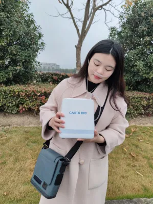 Carer Outdoor Use Large Flow 96% Mini Oxygen-Concentrator Generator with Battery Small Portable Pulse Oxygen Concentrator
