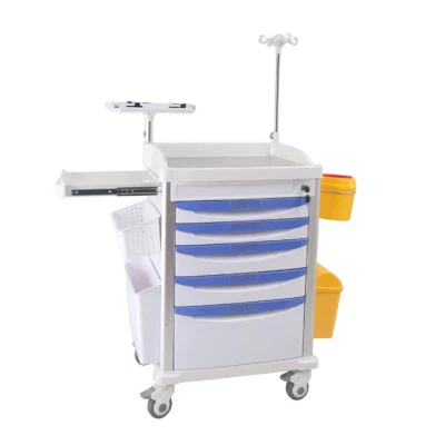 Best Price ABS Hospital Use Treatment Anesthesia Trolley Medicine Delivery Trolley