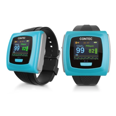 Contec Cms50f CE/FDA Telemedicine Touch Screen SpO2 Monitor Wrist Pulse Oximeter