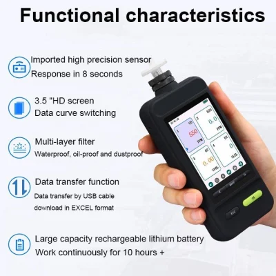 Skz High Quality Handheld Oxygen Gas Detector Alarm Air Quality Monitor