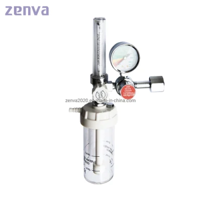Medical Oxigen Flow Meter Regulator Oxygen Flow Pressure Regulator with Flowmeter for Cylinder