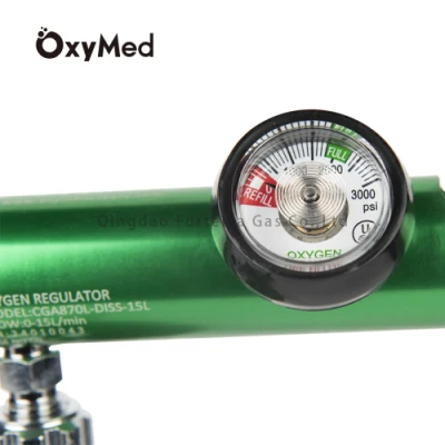 Medical Use Oxygen Tank Regulator Cga870-Diss 15L Gas Regulator for Oxygen Gas Cylinder