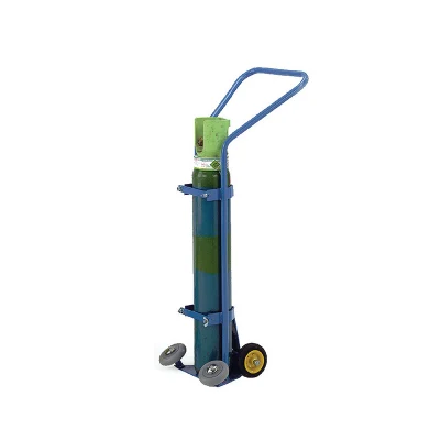 Hospital Medical Furniture Factory Custom Stainless Steel D Type Size 10 Litre Oxygen Cylinder Trolley