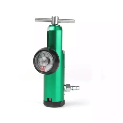 Cga870 Medical Oxygen Gas Pressure Regulator Barb Valve Brass Regulator for Cylinder 0-15L
