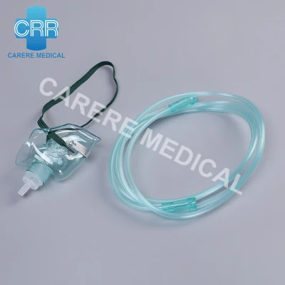 Medical Products Disposable Medical Supplies with PVC Tubing Oxygen Mask for ICU Single Use