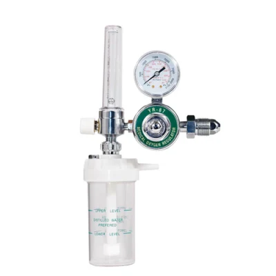 Bull Nose Oxygen Cylinder Pressure Regulator with Flow Meter