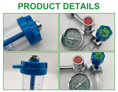 IN-K010 high quality medical oxygen-regulator oxygen regulator cylinder flowmeter with humidifier