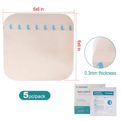 Factory Hydrocolloid Dressing Nursing Interventions Good for Bed Sores Anti Bacteria Hydrocolloid Dressings Reduce Scarring