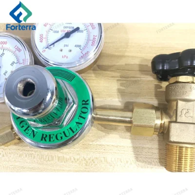 Medical Use Oxygen Gas Cylinder Regulator Barb 15L Air Pressure Regulator with Cga870 Connector