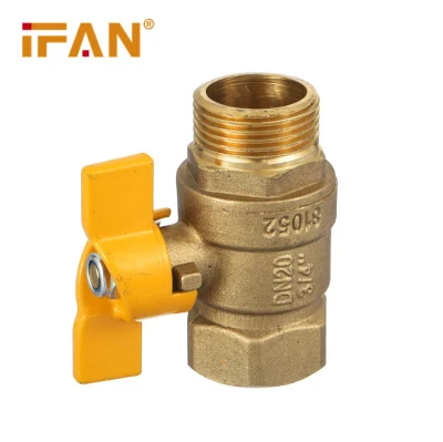 Support OEM and ODM Brass Pressure Regulator Gas Valve with Red Handle